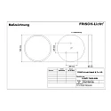 Frisch-Licht Luminaria colgante DLRZD7560A.6484 medio, directa, conmutable IP40, blanco 
