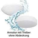 Luminaria de pared y techo ECO 7510 Ø 26,5cm IP65, blanco regulable