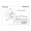 Luminaria de pared y techo DLZE7530M.4383M cilíndrico, multipower IP40, blanco regulable