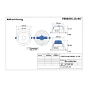 Frisch-Licht Luz downlight EDL2120FA.1084 pequeño, redondo, con reflector IP20, blanco 