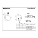 Frisch-Licht Luz downlight EDL2187MP.2282-6DA controlable por DALI, UGR < 19, microprismático IP44, blanco regulable