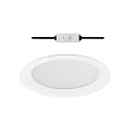 Luz downlight EDL2237MP.3282-6 UGR < 19, conmutable, microprismático IP44, blanco 