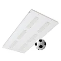 Frisch-Licht Luminaria empotrable controlable por DALI, a prueba de bolas IP40, blanco regulable 220W 29900lm 4000K 90° 90°