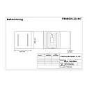 Luminaria para puestos de trabajo con pantalla ERL411152H.3884L para estación de trabajo VDU, conmutable IP20, blanco regulable