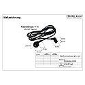 Frisch-Licht Cable de conexión con conector macho (FL-STL2063MA.15484…) 400CM 3 polos, negro