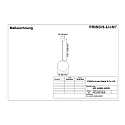 Frisch-Licht Luminaria colgante KPL6400G.3483W conmutable IP40, blanco 