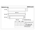 Frisch-Licht light bar MICROPAL®, UGR<19 / 567MM / 840 surface-mounted version, DALI controllable, direct IP40, black 