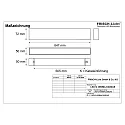 Frisch-Licht Viga luminosa MICROPAL®, UGR<19 / 847MM / 830 versión de montaje en superficie, controlable por DALI, directa IP40