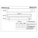 Frisch-Licht light bar MICROPAL®, UGR<19 / 1687MM / 830 surface-mounted version, DALI controllable, direct IP40, black dimmable