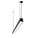 Viga luminosa MICROPAL®, UGR<19 / 1127MM / 840 controlable por DALI, directa, con juego de suspensión IP40, negro regulable