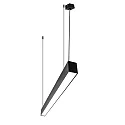 Viga luminosa MICROPAL®, UGR<19 / 1407MM / 830 controlable por DALI, directa, con juego de suspensión IP40, negro regulable