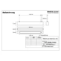 light bar MICROPAL®, UGR<19 / 1687MM / 840 DALI controllable, direct, with suspension kit IP40, white dimmable