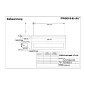 Frisch-Licht Luminaria colgante PLN141860A.6184 directo / indirecto, conmutable IP20, blanco 