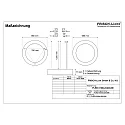 Frisch-Licht pendant luminaire Ø 98CM CCT Switch, direct, UGR < 19, multipower, ring shape IP40, white 