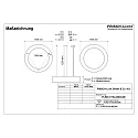 Frisch-Licht Luminaria colgante Ø 115.5CM CCT Switch, directa, UGR < 19, multipower, forma del anillo IP40, blanco 