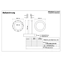 Luminaria colgante Ø 62CM CCT Switch, directo / indirecto, UGR < 19, multipower, forma del anillo IP40, blanco 