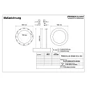 Frisch-Licht pendant luminaire Ø 80CM CCT Switch, direct / indirect, UGR < 19, multipower, ring shape IP40, black dimmable