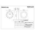 Luminaria colgante Ø 115.5CM CCT Switch, directo / indirecto, UGR < 19, multipower, forma del anillo IP40, negro regulable