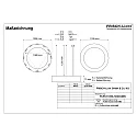 Luminaria colgante Ø 133.5CM CCT Switch, directo / indirecto, UGR < 19, multipower, forma del anillo IP40, blanco 