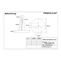 Frisch-Licht Luminaria colgante PLRZN7590MP.13084 directo / indirecto, conmutable, microprismático IP40, blanco 