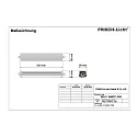 Frisch-Licht Luminaria para locales húmedos WNL119466PC.1384 pequeño, 3 polos, resistente a los impactos IP66, gris 