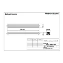Frisch-Licht Luminaria para locales húmedos WNL139466PC.5084 3 polos, resistente a los impactos, medio IP66, gris 