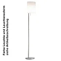Luminaria de pedestal 953 doble, regulable IP20, mate, latón, blanco mate regulable