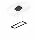 Luminaria colgante MARISA-60 Arriba-Abajo, Tunable White, controlable con gestos IP20, negro