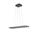 Knapstein Luminaria colgante MARISA-100 Arriba-Abajo, Tunable White, controlable con gestos IP20, negro