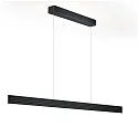 Luminaria colgante FARA-92 Arriba-Abajo, Tunable White, controlable con gestos IP20, negro