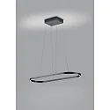 Knapstein Luminaria colgante ELIN IP20, negro regulable