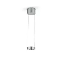 pendant luminaire ZERA-1 IP20, nickel matt dimmable