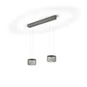 pendant luminaire SIDRA-2 up / down, adjustable, controllable with gestures IP20, anthracite dimmable