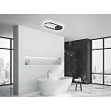 Knapstein Luminaria de techo RIKE IP20, negro regulable