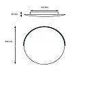 ceiling luminaire ASTRA-60 round IP20, nickel matt dimmable