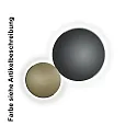 Knapstein ceiling luminaire ASTRA-60 round IP20, black dimmable
