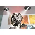 Luminaria empotrable giratorio IP20, satinado, negro mate