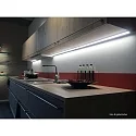 Hera LED under-cabinet luminaire LED ModuLite F, IP20, 230V HVLCS, CRi>90, 120cm, with switch, 18W 3000K 1710lm 120°, anodised alu