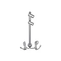 Luminaria de diseño LED DUO SPOT ajustable IP20, aluminio mate, satinado regulable