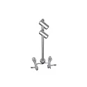 Luminaria de diseño LED DUO SPOT ajustable IP20, aluminio mate, satinado regulable
