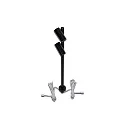 Luminaria de diseño LED DUO SPOT ajustable IP20, satinado, negro mate regulable