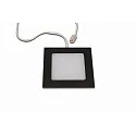 Hera Luminaria para muebles FAQ 58 angular, plano, con enchufe IP20, negro regulable