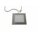 Luminaria empotrable FAQ 58 - LED-24 angular IP44/IP20, acero cepillado regulable 3W 225lm 3000K 115° 115° CRI > 93