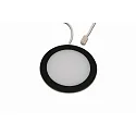 Hera Recessed LED area light luminaire FAR 68-LED, IP44, round, LED24 connection, CRi>90, 3000K 270lm 110°, black
