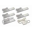 Luminaria de subestructura S-PAD F incl. conductor, juego de 5, con regulador táctil IP20