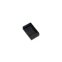 Tapa final 24V FLAT TRACK, negro