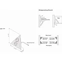 Hera Conector de esquina CORNER CLIP 90° - FOR 8MM LED STRIPS, transparente