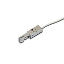 Accessory for LED Track 24V tracks - end position feed with connecting cable 250cm incl. LED24-plug, anodised alu
