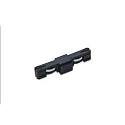 Conector longitudinal 24V LED TRACK, negro