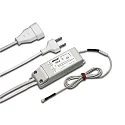 Cambia 400W EBS 4 D con enchufe, blanco mate